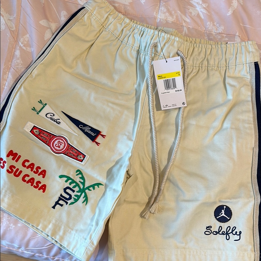 Solefly x Jordan Men's Printed Shorts - Cream